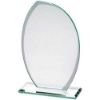 Picture of Jade Glass Plaque With Frosted Sides (6mm Thick) - 7.5in