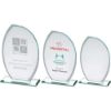 Picture of Jade Glass Plaque With Frosted Sides (6mm Thick) - 7.5in