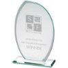 Picture of Jade Glass Plaque With Frosted Sides (6mm Thick) - 7.5in