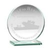 Picture of Jade Glass Round Plaque (10mm Thick) - 6.25in