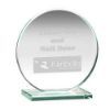 Picture of Jade Glass Round Plaque (10mm Thick) - 6.25in