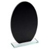 Picture of Black Backed Jade Glass Oval(4mm Thick) - 6.5in