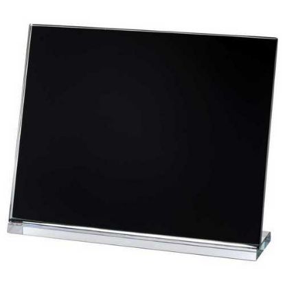 Picture of Black Backed Clear Glass Landscape Plaque